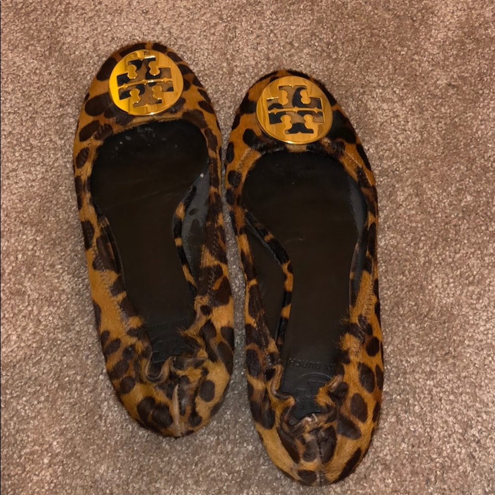 Tory Burch Reva Ballet Flat I Mohair Cheetah